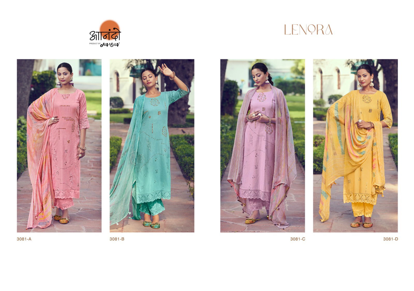 Lenora 3081 By Jay Vijay Printed Suits Catalog
